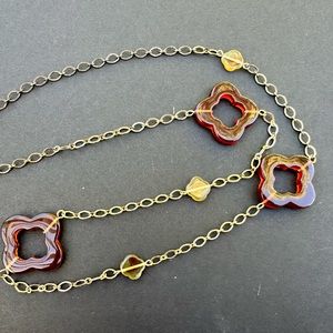 Acrylic Clover Necklace